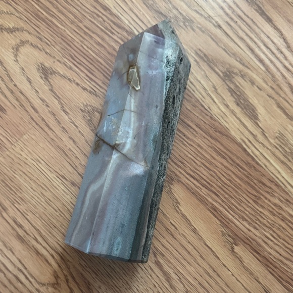 Polished Ocean Jasper Crystal Tower - Picture 2 of 7